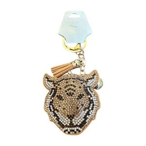 Fashion Jewelry Sparkling Tiger Key Holder